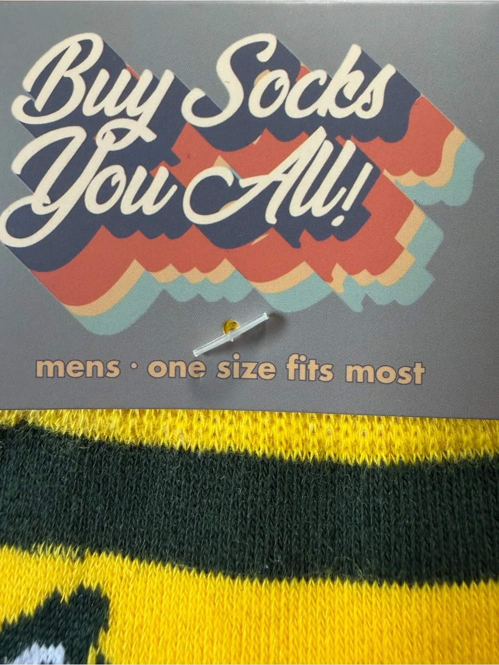 Buy Socks You All! Men's Somebody In Wisconsin Loves Me Crew Socks One Size